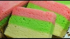 Resep Cara Membuat Bolu Kukus Pelangi Lembut @Dafa TubeHD - Durasi: 14.04. 