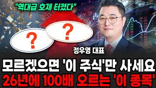 모르겠으면 '이 주식'만 사세요 26년에 100배 오르는 '이 종목' (정우영/ 증시임당)