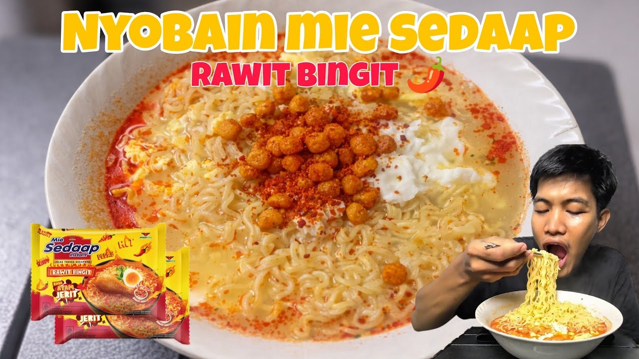 Request kalian gue turutin! Nyobain Mie Sedaap Rawit Bingit , Pedesnya gak kira-kira 🌶🔥