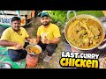 Aaj hamare truck mai last chicken curry banega   truck driver cooking chicken curry  vlog