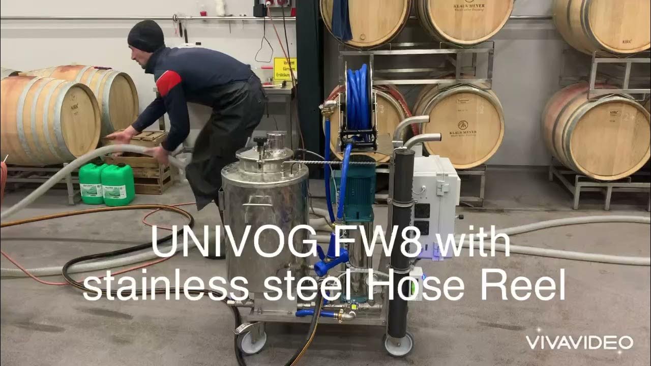 Univog FW8 ozonegenerator with automatic hose reel Ozongenerator YouTube