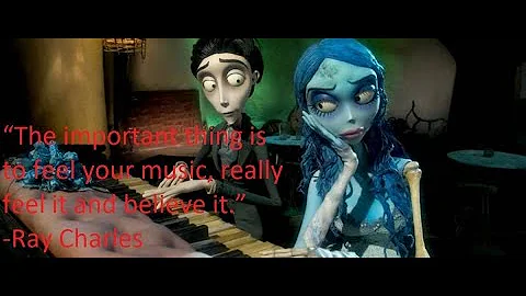 Corpse bride piano. Victors piano solo medley