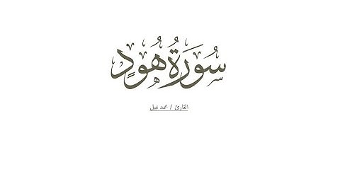 سورة هود للقارئ محمد نبيل