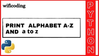 print letters a-z and A-Z | print alphabet a-z and A-Z