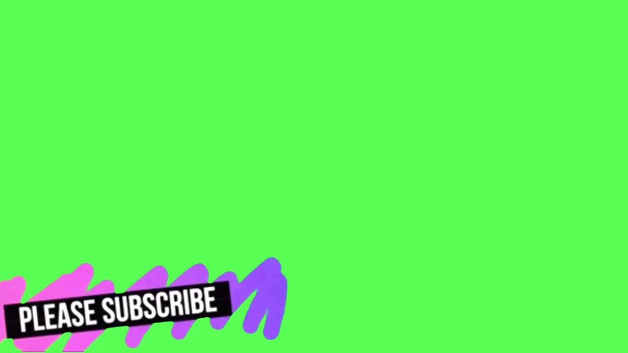 Purple and Pink Subscribe Button Green Screen YouTube