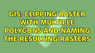 GIS: Clipping raster with multiple polygons and naming the resulting rasters (2 Solutions!!) GIS: Clipping raster with multiple polygons and naming the resulting rasters (2 Solutions!!)