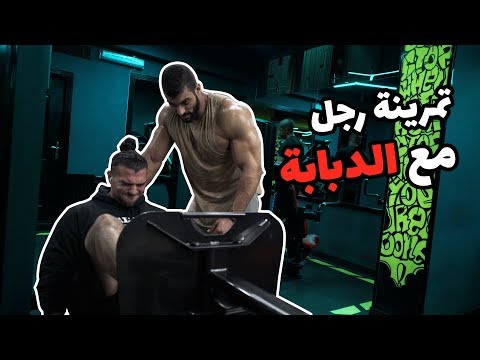 Youssef Sabry And Ibrahim Sobhy Legs Workout يوسف صبري وابراهيم صبحي تمرينة رجل مع الدبابة 