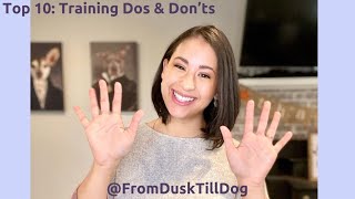 Top 10 Training Dos Don ts