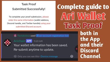 ARI Wallet Task PROOF Submission - Full Guide