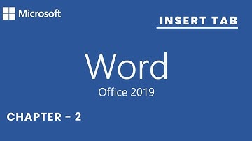 Complete insert tab in word 2019 I How to use insert tab in word 2019