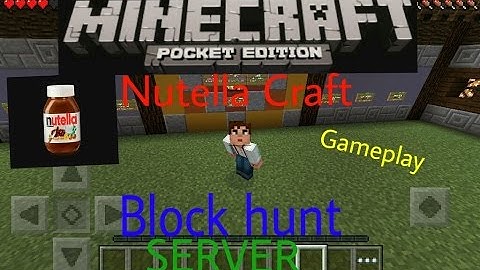 MCPE block hunt server! Gameplay
