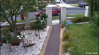 Dog Escorts Car, Gets Stuck Outside Then a Passer-by Rings Owners House