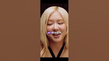 ROSÉ opens up abt her fight with BRUNO right before shoot of APT. at Vouge #rosé #bruno #apt #viral