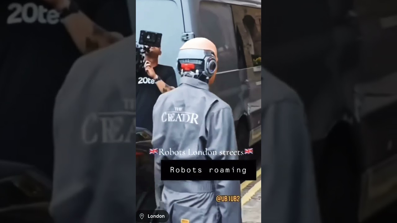 2023: #Human #robots human robots in London street. #technology #reels #reel #shorts #shortvideo
