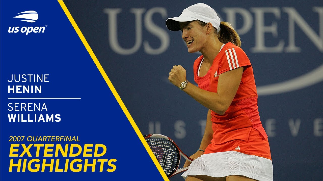 Justine Henin vs Serena Williams Extended Highlights | 2007 US Open Quarterfinal