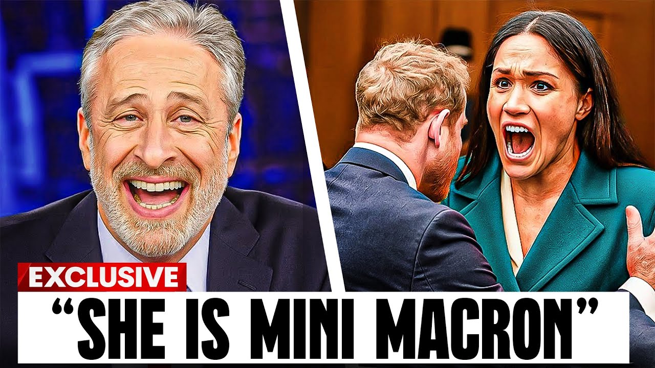 Meghan Completely LOSES It After Jon Stewart Calls Her MINI Brigitte Macron Live