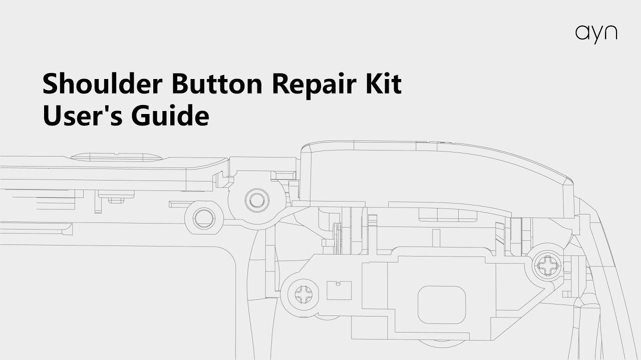 Shouler Button Repair Kit User's Guide 