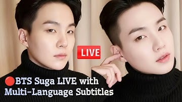 🔴 BTS Suga LIVE with Multi-Language Subtitles, Min Yoongi Live Weverse