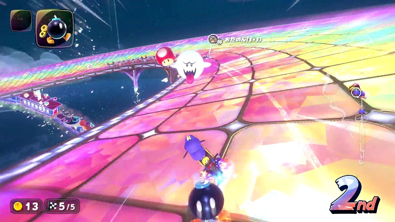 レインボーロードは前張りが楽【マリオカートワールド＃3】