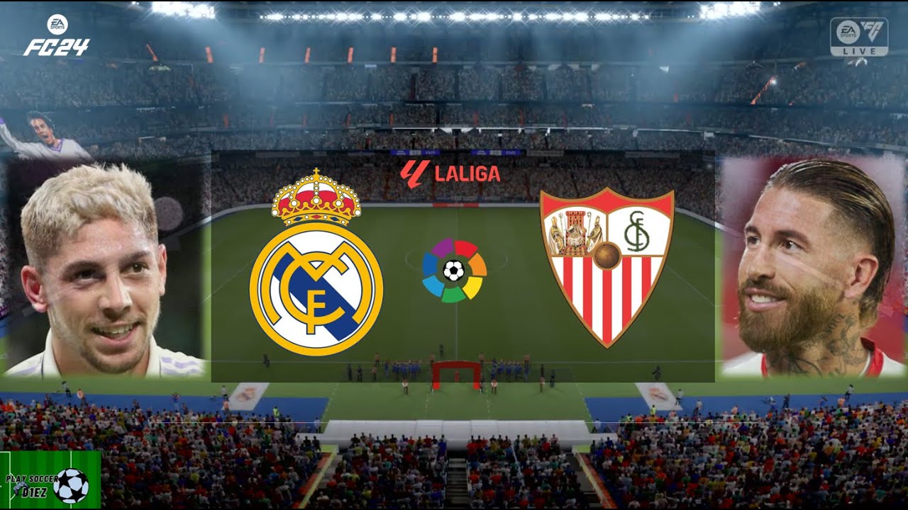 REAL MADRID vs SEVILLA ⚽ LA LIGA ⚽ EA FC24 ⚽ - YouTube