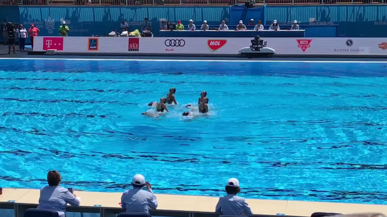 Выступление наших синхронисток на чемпионате мира приводным видам спорта