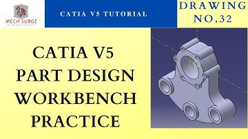 Catia v5 Tutorial for beginners | Part design workbench | Software tutorials