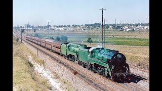 Steam locomotives 3801 & 3830 - Maitland tour - March 1998 - cab ride & track side footage