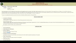 Santa Cruz County Historic Resources Commission Meeting [April 4, 2022]