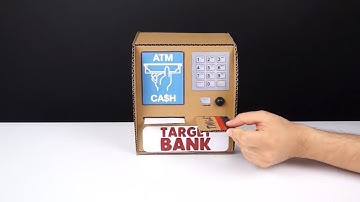 HƯỚNG DẪN LÀM MÁY RÚT TIỀN ATM BẰNG BÌA CÁT TÔNG || NTtv