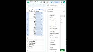 ecreate a Drop Down in Google sheet in 30 second #excel #exceltips #Googlesheets #formlua