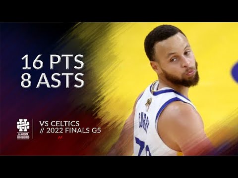 Stephen Curry 16 pts 8 asts vs Celtics 2022 Finals Game 5