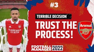 Gabriel Jesus injured FM22 | TRUST THE PROCESS - ARSENAL: Ep.3 | Football Manager 2022