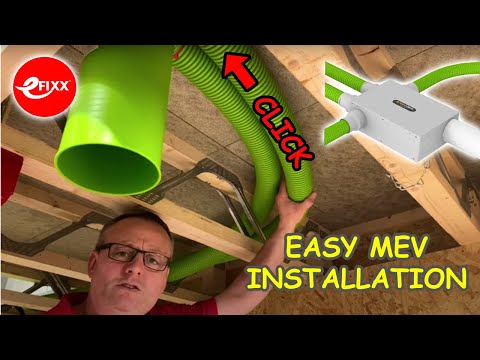 WHOLE HOUSE VENTILATION is EASY with the MEV Fans & Fast Track ducting from ENVIROVENT