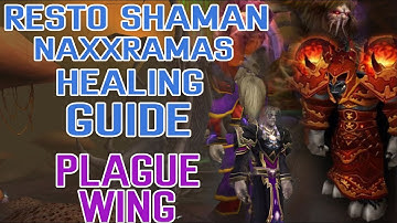Resto Shaman Naxxramas Boss Healing Guide: Plague Wing - Classic WoW