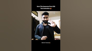 This mind-blowing text animation is made using pure CSS 🤯 #css #html #webdevelopment