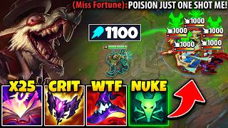 I made Miss Fortune rage with my Super Poison Twitch build... (THIS IS BULLYING)