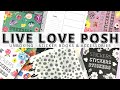 LIVE LOVE POSH UNBOXING! | STICKER BOOKS, PLANNER COVERS, FILLER PAPR & ACCESSORIES
