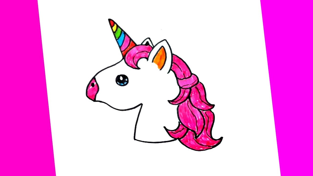 Cara Menggambar Unicorn Mudah - YouTube