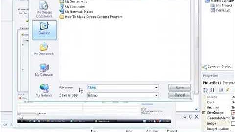 How To Make Screen Capture Program In Visual Basic 2008