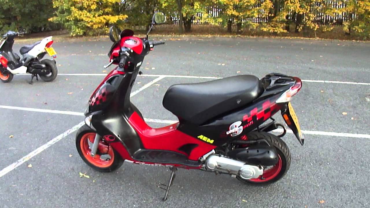 2007 KYMCO 9 2T 50 SCOOTER MOPED TECNIGAS EXHAUST 50MPH NEW MOT & TAX - YouTube