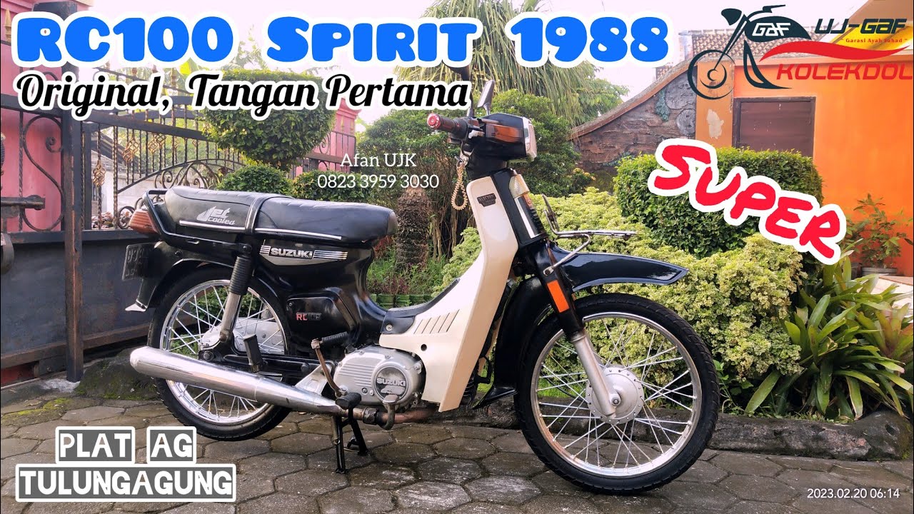 Motor Rc100 SUZUKI RC100 1988 (SPIRIT AWAL), MESIN OKE, PLAT AG PAJAK HIDUP PANJANG ...