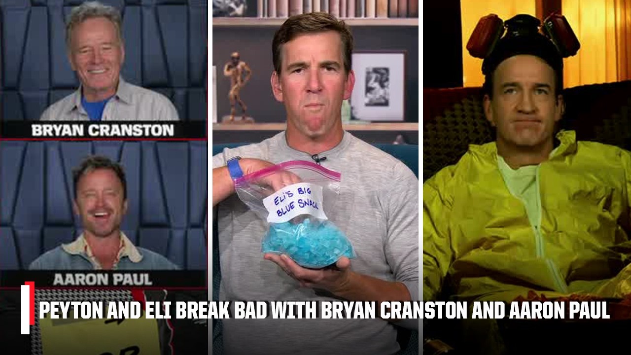 Bryan Cranston and Aaron Paul make Peyton and Eli break bad 😂 | ManningCast
