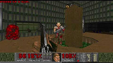 Doom, E1M2 - Nuclear Plant,  Ultra Violence, All Kills, All Secrets, Pistol Start