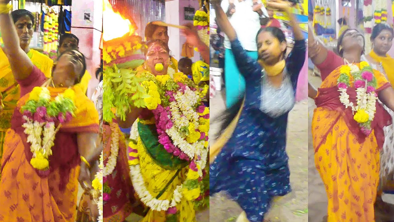 Ladies Sami Attam|தாயமங்களம் முத்துமாரியம்மன் கோவில் சாமி ஆட்டம்|Sami Attam|Sami Attam New 2025