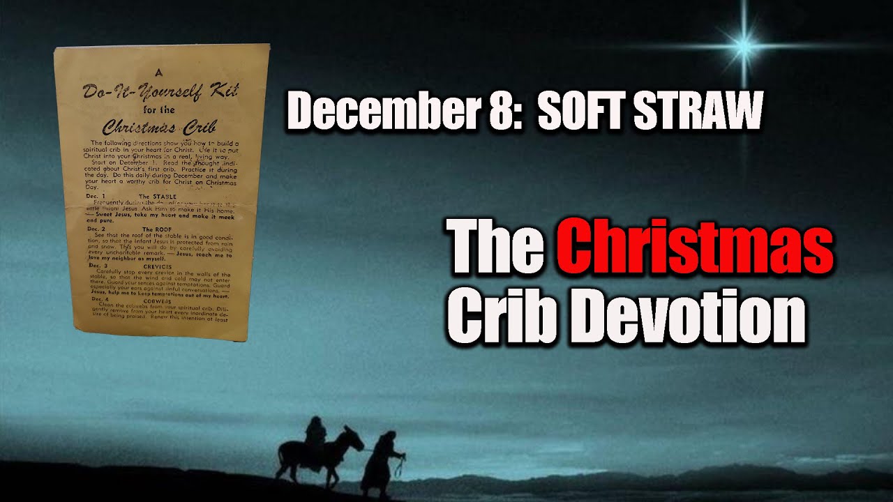 The Christmas Crib, December 8: SOFT STRAW