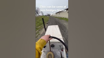 Driving cub cadet 106 pulling tractor