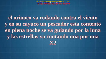 Rincon Morales-Orinoco (gaita Venezolana) LETRA