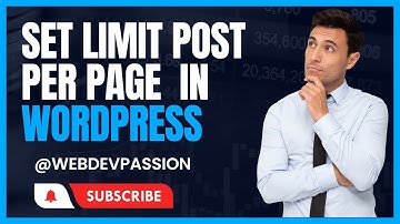 How to set Limit the Number of Posts per Page in WordPress | WordPress tutorial in urdu