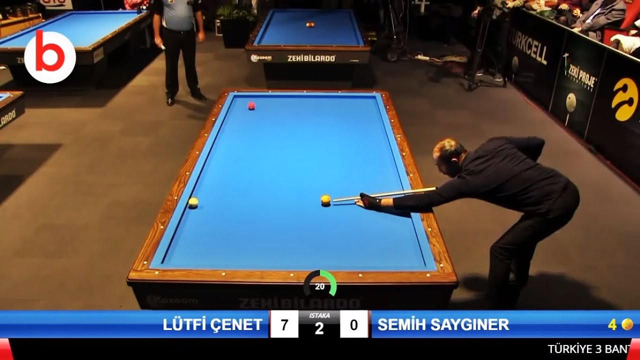 SEMİH SAYGINER vs LÜTFİ ÇENET | TÜRKİYE 3 Cushion Billiards Championship İZMİR