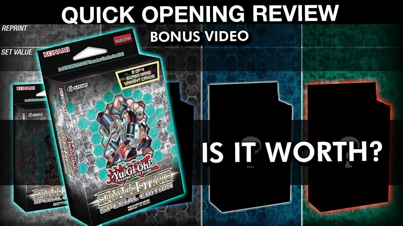 SAVAGE STRIKE SPECIAL ED Opening & Quickie Review - BONUS VIDEO